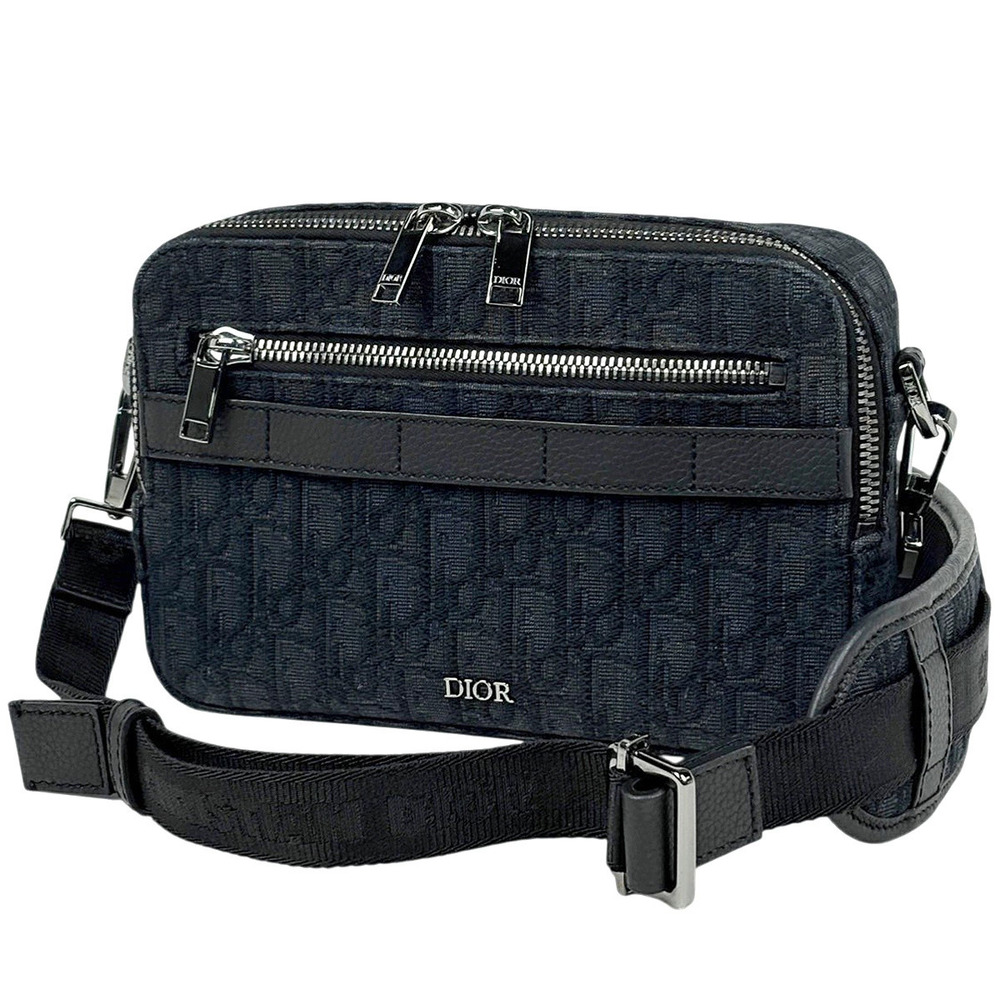 Christian Dior Trotter shoulder bag canvas black